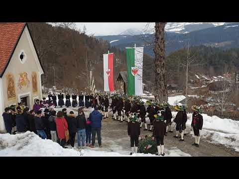 Ehrensalve der Schützenkompanie Ehrenburg bei der Andreas-Hofer-Feier in Ehrenburg - 2021