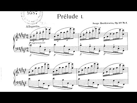 Bortkiewicz - Prelude Op. 40, No. 1 [Katsaris]
