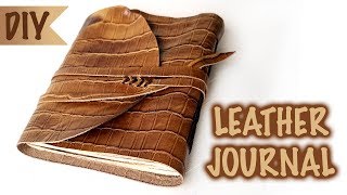 DIY Leather Journal | Vintage Long Stitch Bookbinding Tutorial | Kreena Desai