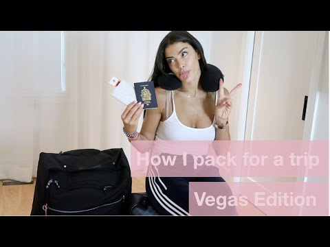 Pack with me! Vegas Edition... Supplements, skincare,  clothes, carry on!