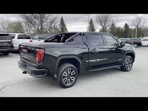 2022 GMC Sierra 1500 Limited Crew Cab Short Box 4-Wheel Drive AT4 in Black for sale at Royal Chevrolet in Orangeville, ON