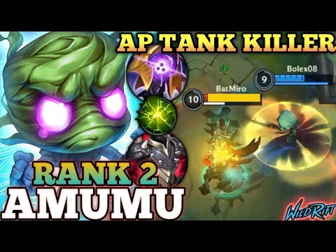 AMUMU IRRITATING AP TANK DMG! UNDERRATED OP BUILD - TOP 2 GLOBAL AMUMU BY Bolex08 - WILD RIFT