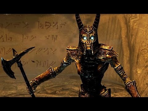 Skyrim DRAGONBORN: GATEKEEPER Boss Fight! (LEGENDARY)