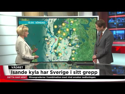Sibirisk kyla har Sverige i ett järngrepp - Nyheterna (TV4)