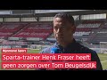Sparta-trainer Fraser: 'Ik ben totaal niet bezig met het gedoe rondom Beugelsdijk'