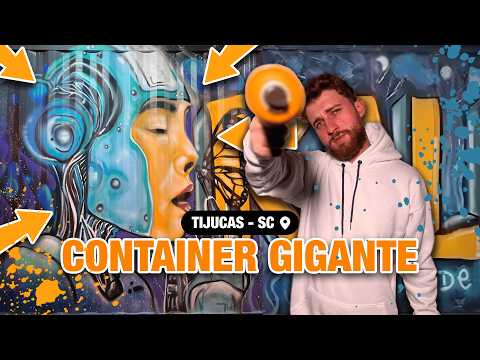 GRAFFITI em CONTAINER GIGANTE! 🔥 TIJUCAS - SC