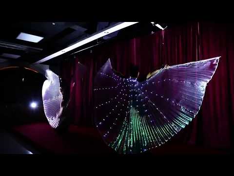 Belly Dance LED Isis Wings Colorful Belly Dancing Accessory Popular Stage Performance