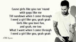 Maroon 5 | Girls Like You ft. Cardi B (Lyrics)