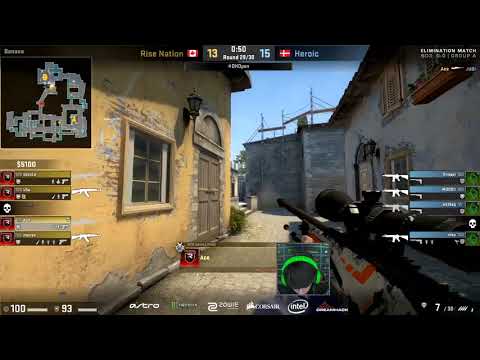 Ace sick kill on jug - RISE NATION VS HEROIC (CSGO) (DreamHack ASTRO Open Winter 2017)