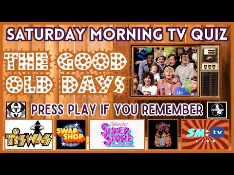 SATURDAY MORNING TV of YESTERYEAR QUIZ/TRIVIA - TISWAS/SWAP SHOP/BANANA SPLITS/ANT&DEC and More