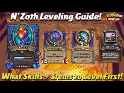 N'Zoth Leveling Guide! What Skills + Items to Level First! - Hearthstone Mercenaries Tips