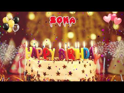 ZOHA Birthday Song – Happy Birthday Zoha