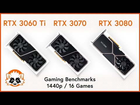 Nvidia GeForce RTX 3060 Ti vs. 3070 vs. 3080 - Nvidia RTX 3000 GPUs compared in 16 Games / 1440p