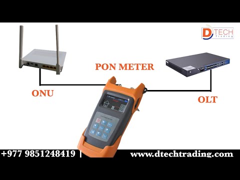 OLT & ONU Signal testing by Optical PON Meter In Nepal