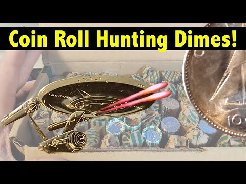 To Boldly Coin Roll Hunt Dimes, Where No Man Has Hunted Before! (Oh, and getting SILVER!!)