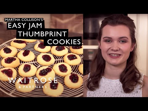 Martha Collison's Easy Jam Thumbprint Cookies | Waitrose