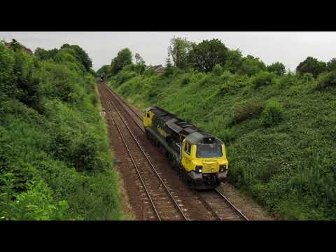 Freightliner 70001 “Powerhaul” Hope ( Earles Sidings ) - Guide Bridge Yard @ Poleacre Lane 28/6/21