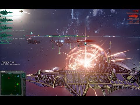 Dark Angels vs Chaos, Heroic Difficulty + Elite Mode 700 points - Battlefleet Gothic Armada