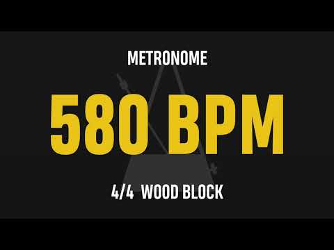 580 BPM 4/4 - Best Metronome (Sound : Wood block)