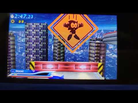 Sonic Generations 3DS Zoomed In Camera Random Glitch