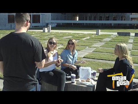 TELLING BLONDE GIRLS BLONDE JOKES | OmarGoshTV