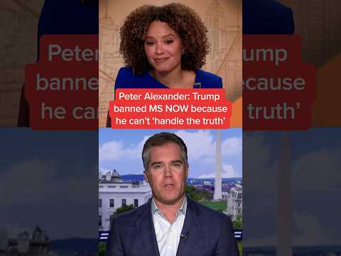 Peter Alexander: Trump banned MS NOW because he can't 'handle the truth'