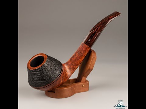 Handmade Bari Wiking Super Giant Partially Sandblasted Rhodesian Cumberland Stem