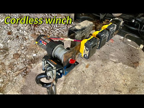 Harbor Freight Portable Powered Winch. DIY
