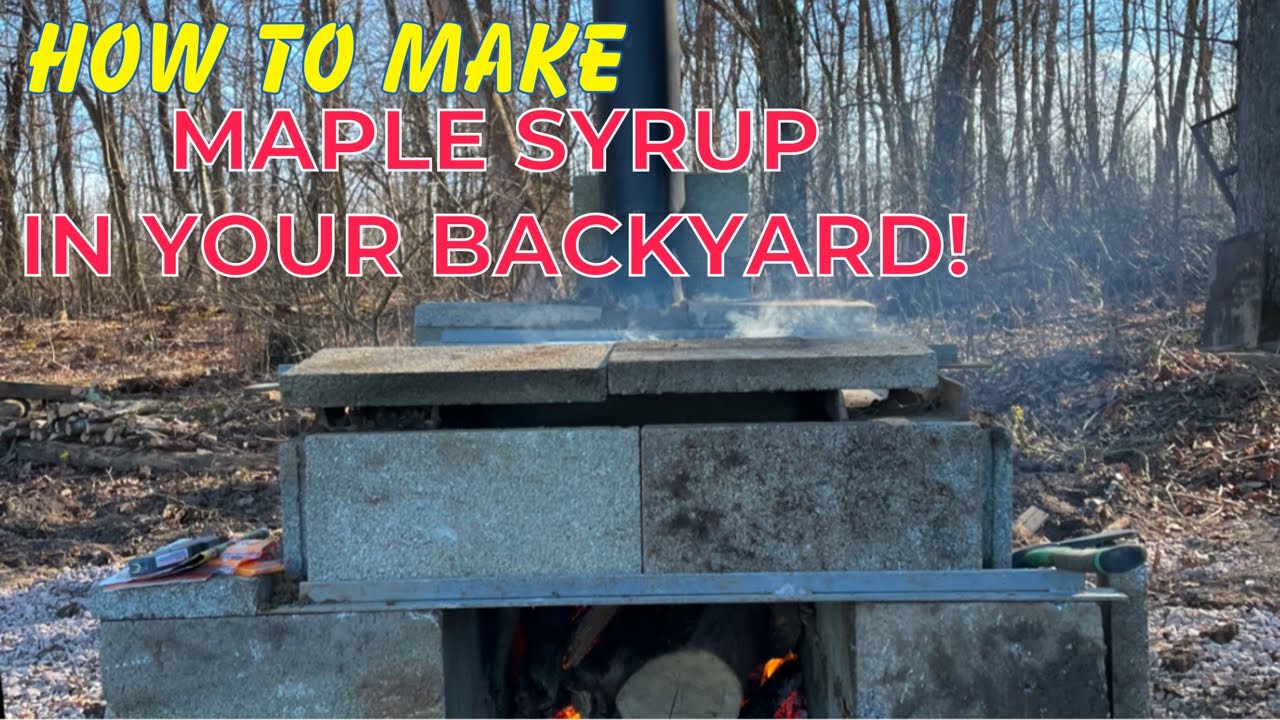 Make MAPLE SYRUP IN YOUR BACKYARD With A DIY Sap Evaporator (For Cheap!)