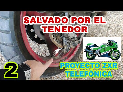 💚2 Bajo ZXR 750 al garaje Sin Frenos y un tenedor..😬 Proyecto Telefónica KAWASAKI ZXR 750 H1