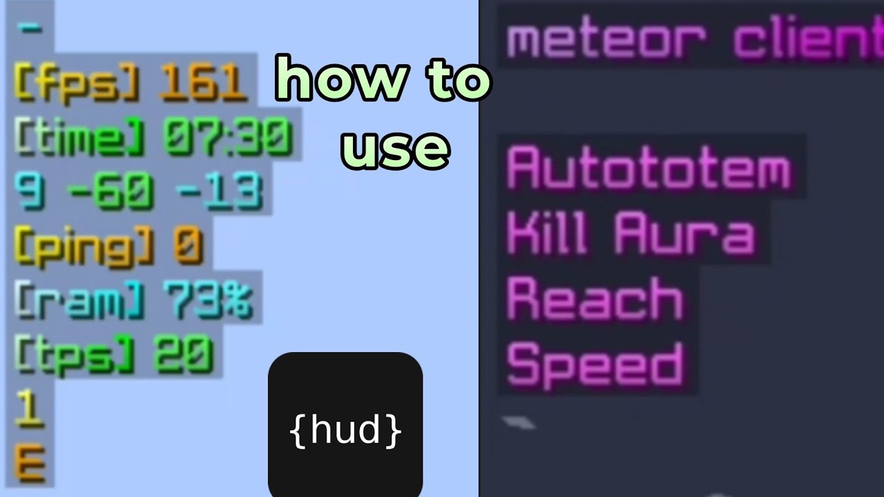 How to configure and use the customHUD mod in Minecraft | Guide