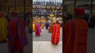 The West End cast of The Lion King perform One By One at Battersea Power Station