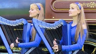 OZZY OSBOURNE - Crazy Train - Harp Twins (Camille and Kennerly) HARP METAL