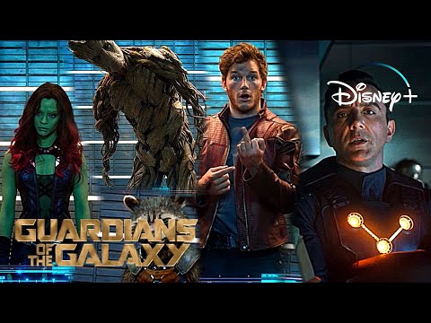 Guardians Of The Galaxy | Star-Lord - Middle Finger Scene | Disney+ [2014]