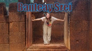 Exploring Banteay Srei at the Temples of Angkor (Phnom Dei), Siem Reap Province, Cambodia