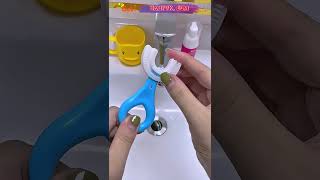 U-Shaped Toddler Toothbrush: A Must-Have for One-Year-Olds Learning to Brush #Toothbrush