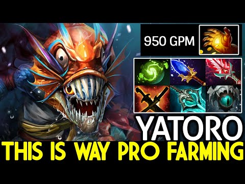 YATORO [Slark] This is Way Pro Farming 1st Item Midas 950 GPM Dota 2