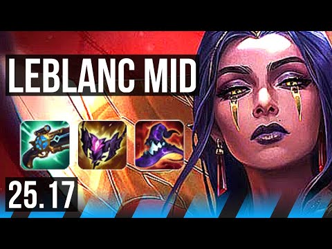 LEBLANC vs IRELIA (MID) | 20/1/4, 8 solo kills, Legendary, 41k DMG | EUNE Master | 25.17