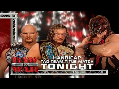 Stone Cold & HHH Vs Kane WWF Tag Team Championship Match