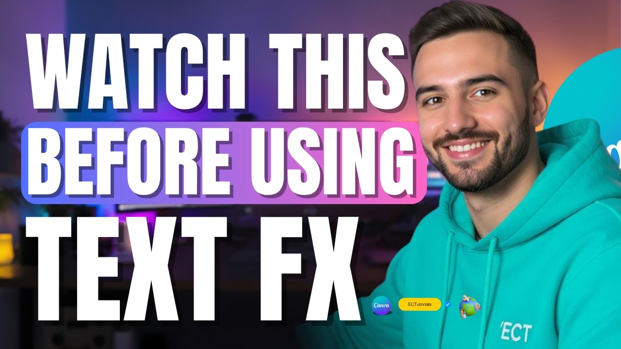 Canva Text Effects Tutorial (FREE) When to Use Neon, Glitch & 70s Text Like a Pro