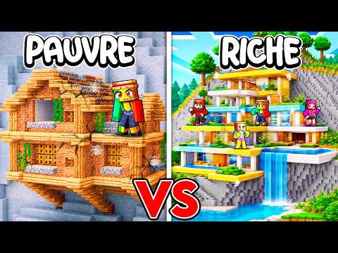 Transformer une Maison de PAUVRE en Maison de RICHE sur Minecraft !