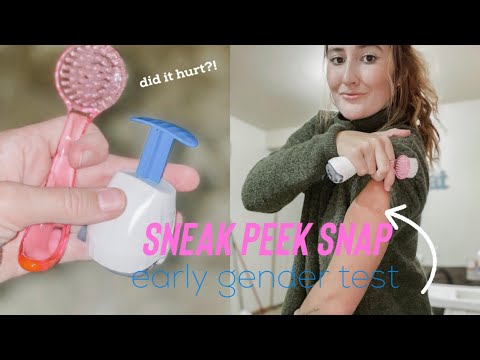 SNEAK PEEK SNAP EARLY GENDER TEST | Did it hurt?? | Finding out baby #3’s gender! | Day in life