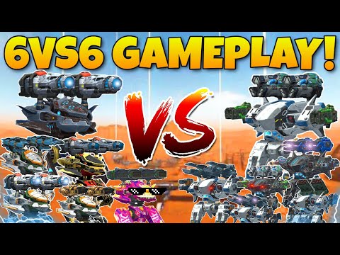 🔥 6VS6 AO JUN VS HAWK NEW SKIRMISH CONCEPT! || WAR ROBOTS ||