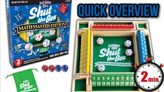 Shut the Box Mathmaster Edition Quick Overview