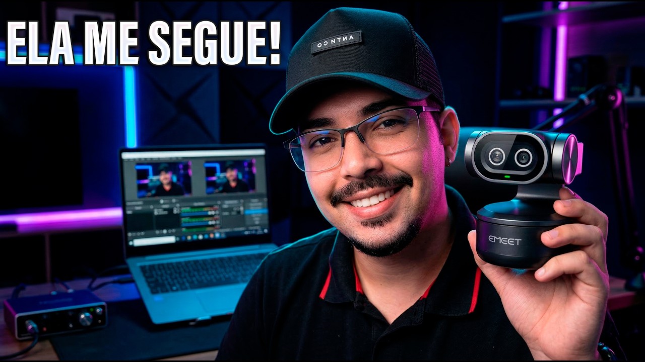 ESSA CÂMERA É SURREAL! 🤯 4K, AI Tracking e Dupla Lente: eMeet Pixy