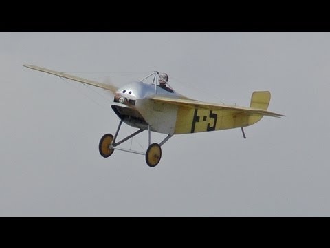 GIANT SCALE VINTAGE RC MONOPLANE AT LMA RC MODEL AIRCRAFT SHOW AT RAF COSFORD - 2013