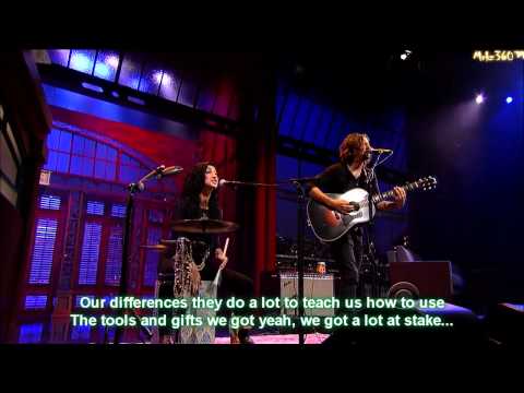 Jason Mraz feat. Mona Tavakoli - I Won't Give Up - Live - Lyric