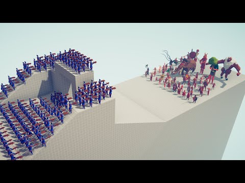 ALL MELEE UNITS vs ARCHERS DEFENSE - Totally Accurate Battle Simulator TABS