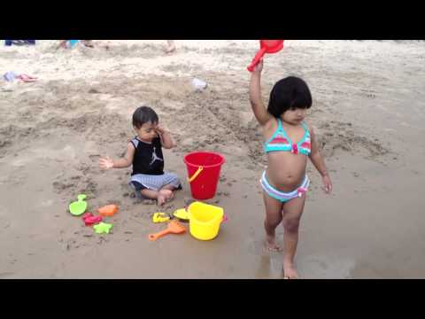 Veda & Arya @ beach
