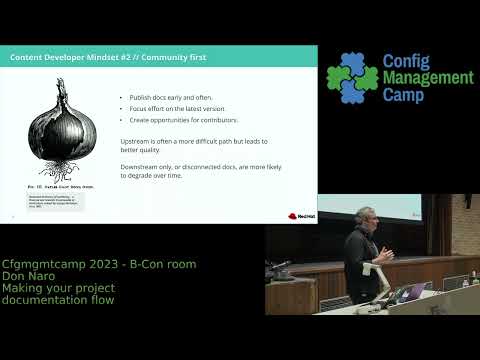 CfgMgmtCamp 2023 - Don Naro -- Making your project documentation flow